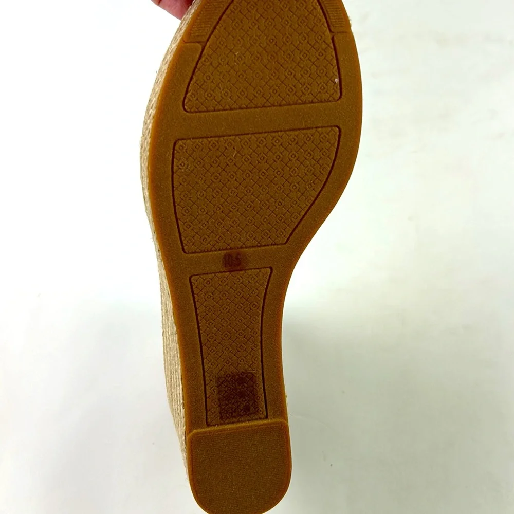 New in box TORY BURCH Frieda Espadrille blush Platform sandals - Picture 7 of 7
